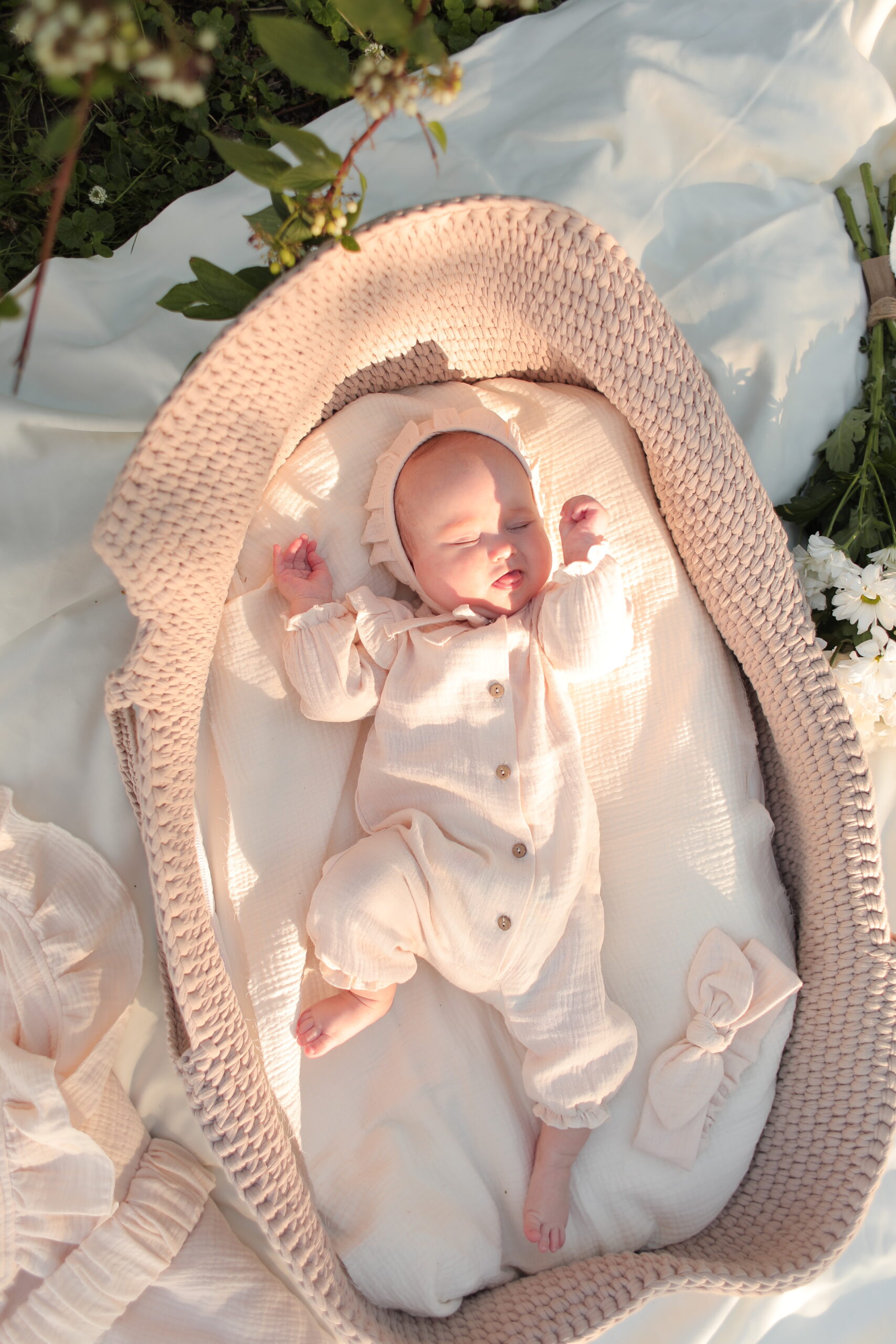 833A1447 Комплект на выписку Babyedel 5 предметов для девочки, муслин 2