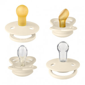 BIBS_TRY_IT_COLLECTION_91340_Ivory_1 Набор пустышек латексных BIBS Colour, 4 шт. 4