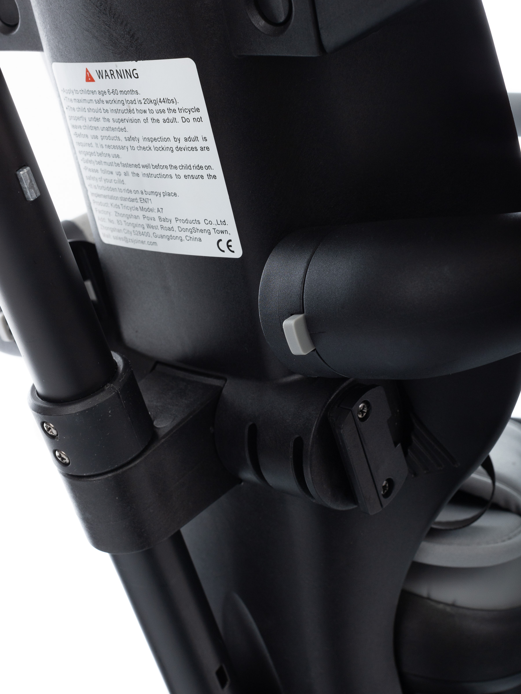 Ride-Black_8585 Велосипед трехколесный складной KIDZI RIDE 30