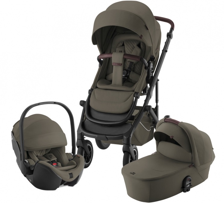 25888_o9g Комплект 3в1 Britax Roemer коляска SMILE 5Z, Urban Olive +автокресло BABY-SAFE PRO Urban Olive 1