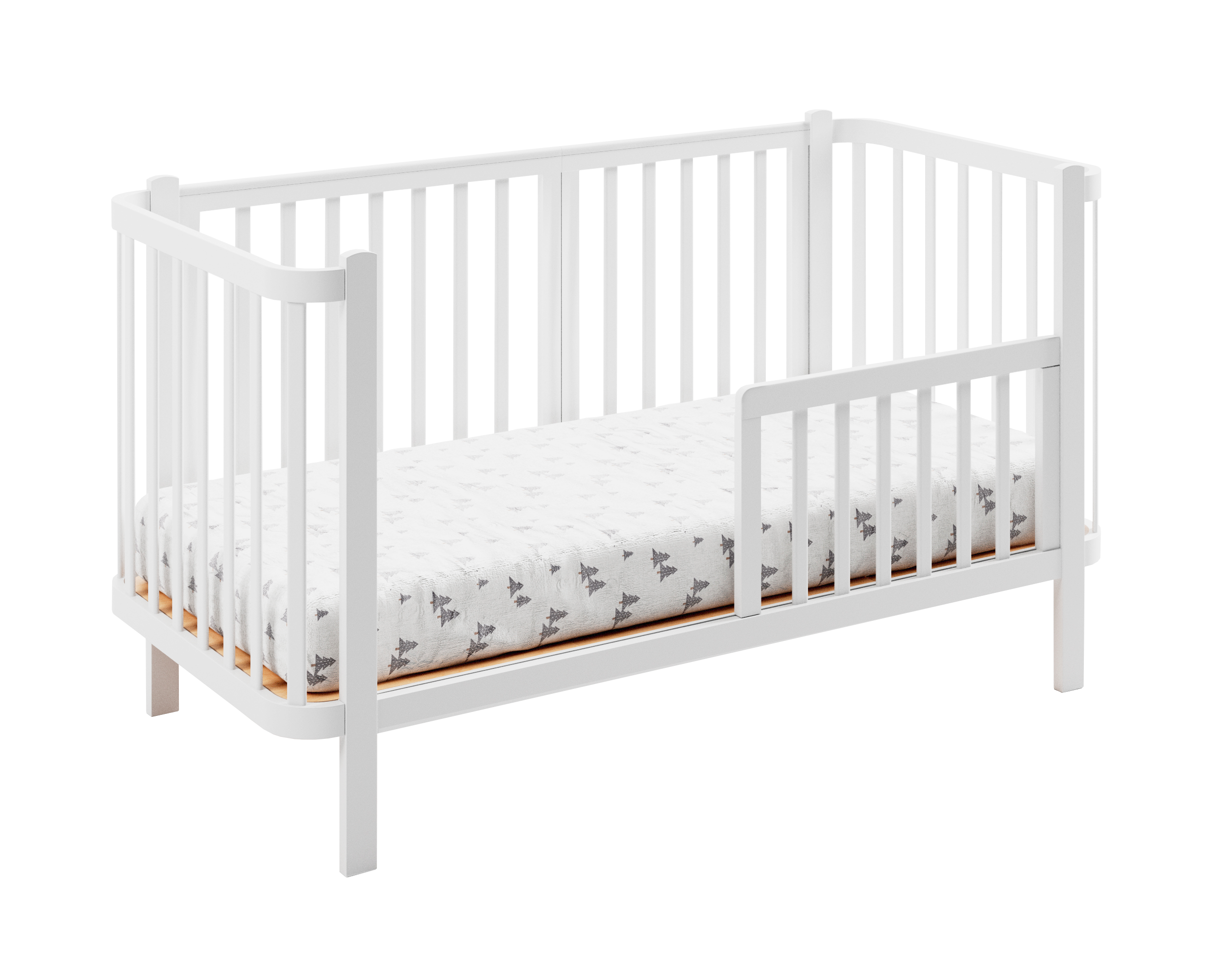 Белый Комплект расширения ANTEMI для кроватки Terra Light 160х70 1