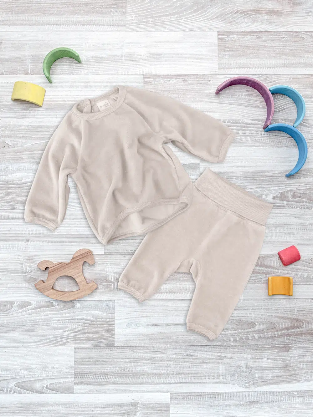 Велюровый комплект Mjolk White Sand (М) 1