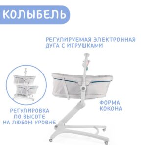 Кроватка-стульчик Chicco BABY HUG 4in1 Glacial 33