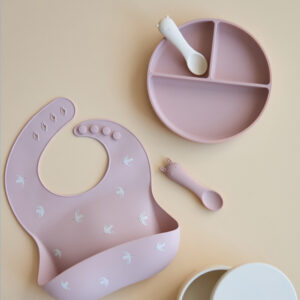 6 (7) Секционная тарелка на присоске Edda, Пудра 14