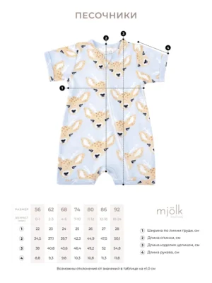 Песочник Mjolk Sleep and Play Эвкалипт (М) 4