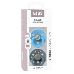 Набор пустышек латексных BIBS Studio Colour, 2 шт. - Bumblebee, 6+ мес. 10 breeze mix