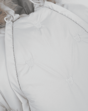 IMG_1642 Комбинезон-трансформер MATUSHKIN «Акварель.Вышивка Медвежонок», с опушкой, 3 сезона, цвет серый