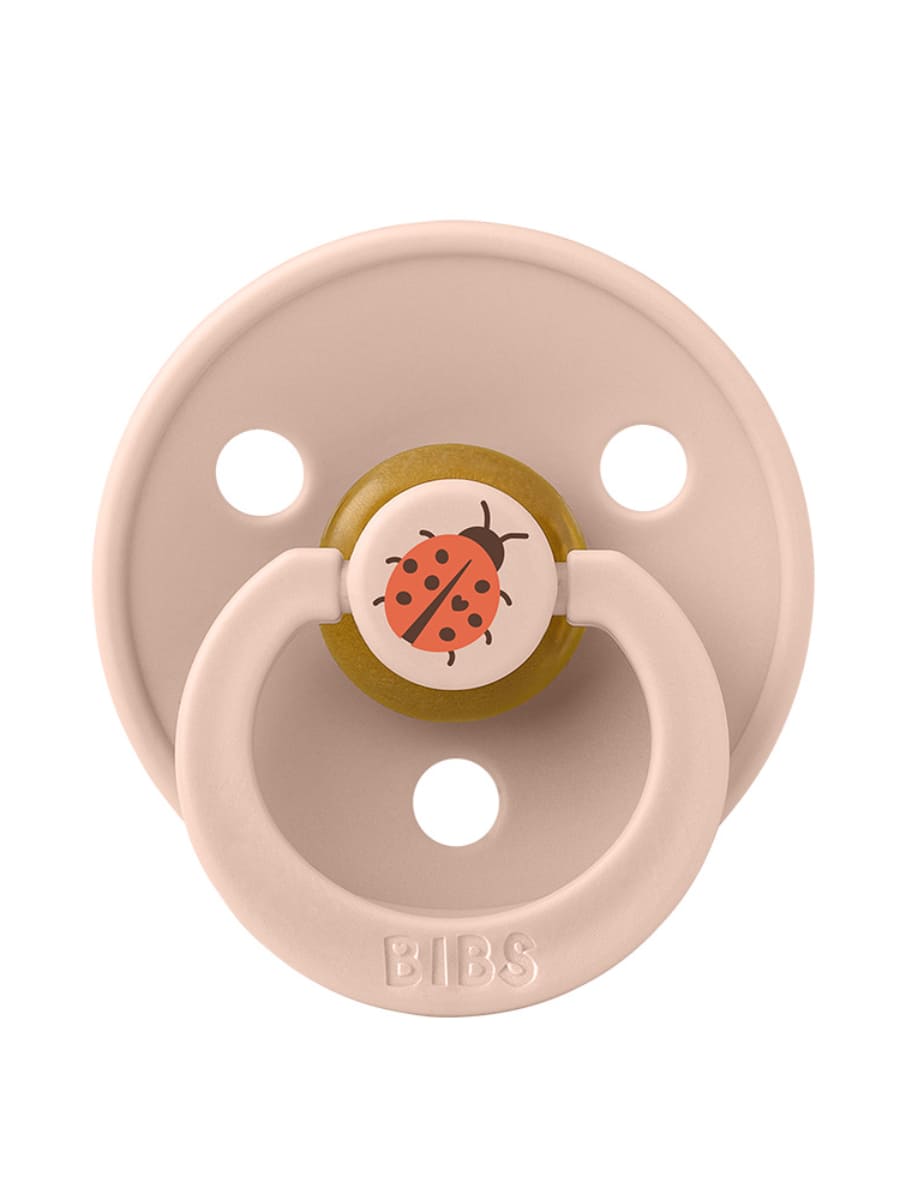 Пустышка латексная BIBS Studio Colour, - Ladybug, 18+ мес. 1 blush