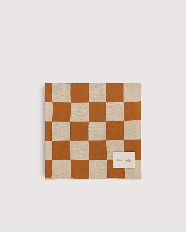 Плед детский Loomknits Клетка керамит LW5340 1 Плед детский Loomknits Клетка керамит LW5340