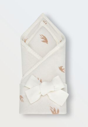 Плед-конверт вязаный Toucankids (90*90) 5 ласточки