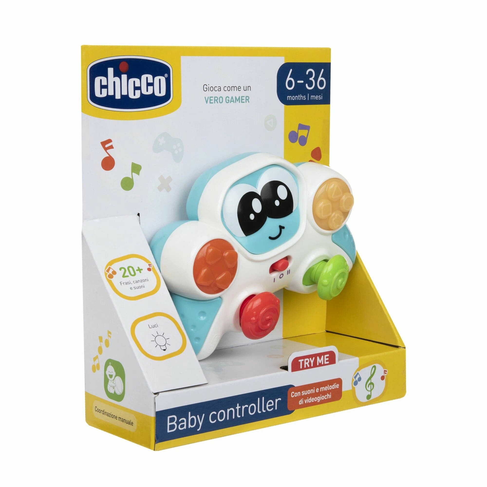 Игрушка Chicco пластиковая музыкальная "Мой первый джойстик" 3