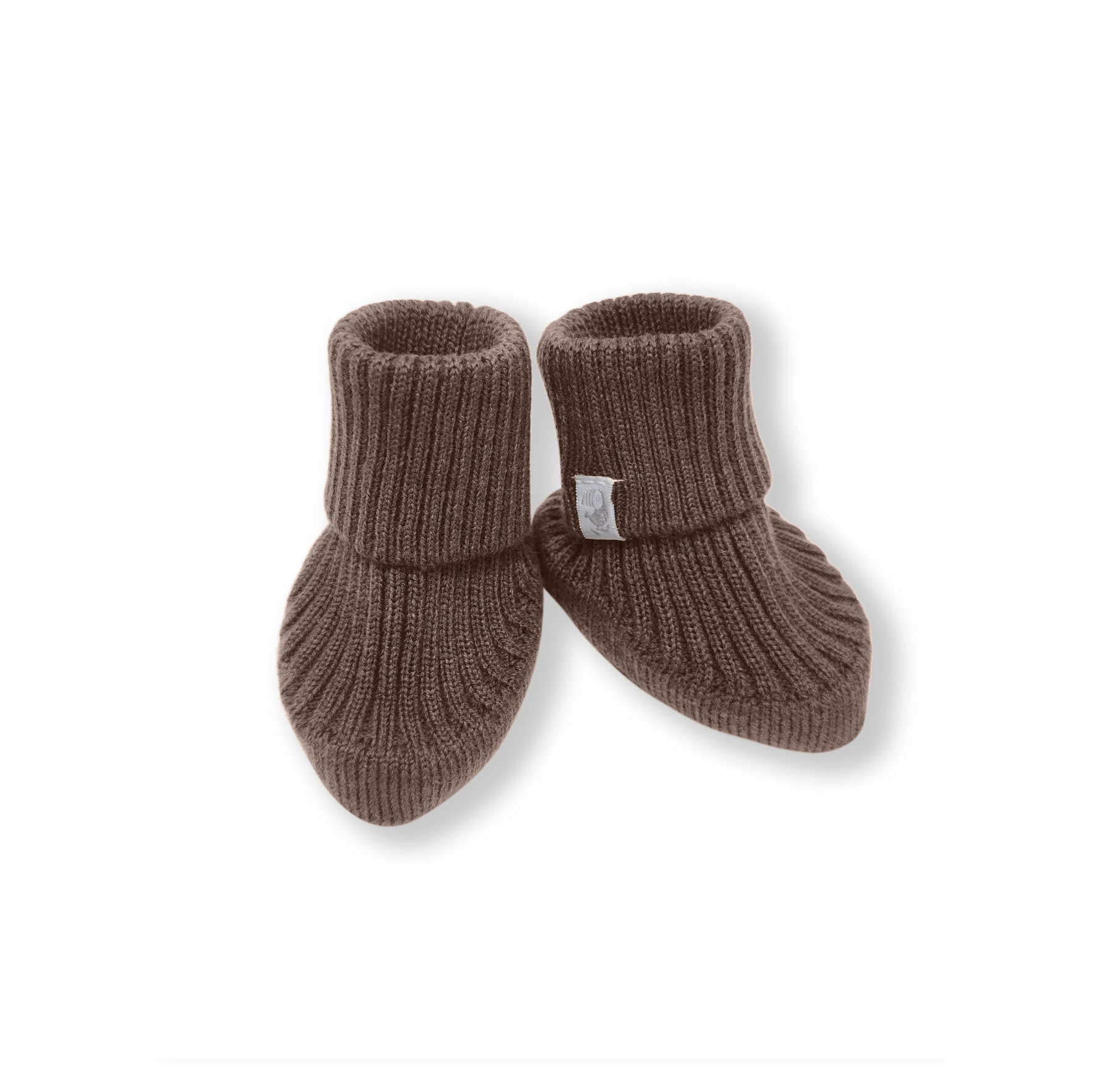 Пинетки Toucankids вязаные "Woolly" 1 Пинетки_вязаные_Woolly_кофе