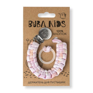 Держатель для пустышки BUBA Kids хлопковый