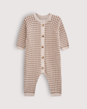 Комбинезон детский Loomknits Бежевые соты LW5507