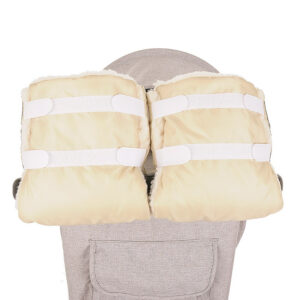 BAMBOLA Муфты-варежки на липучках шерстяной мех+плащевка (Лайт) Бежевые 6 BAMBOLA Муфты-варежки на липучках шерстяной мех+плащевка (Лайт) Бежевые 5