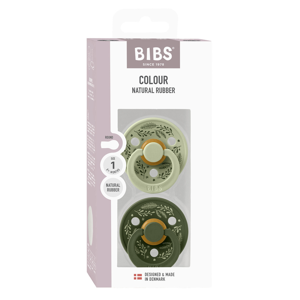 Набор пустышек латексных BIBS Colour - Holiday, 2 шт. 0+ мес. 3