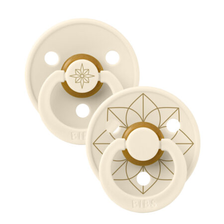 Набор пустышек латексных BIBS Studio Colour, 2 шт - Noor, 6+ мес