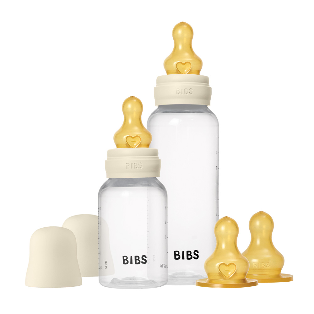 Подарочный набор бутылочек для кормления BIBS с латексной соской, 3 потока 150 и 270 мл 2