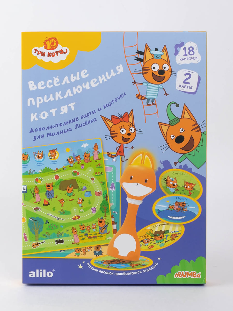 Набор Abumba для игры и обучения «Весёлые приключения котят» (карты, карточки)